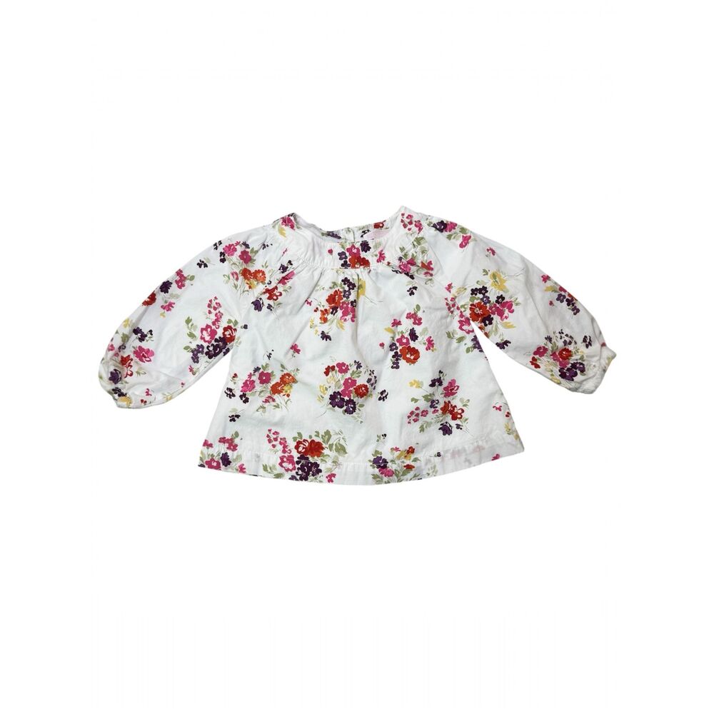 Janie and Jack Long Sleeve Floral Top Size 12-18 Months